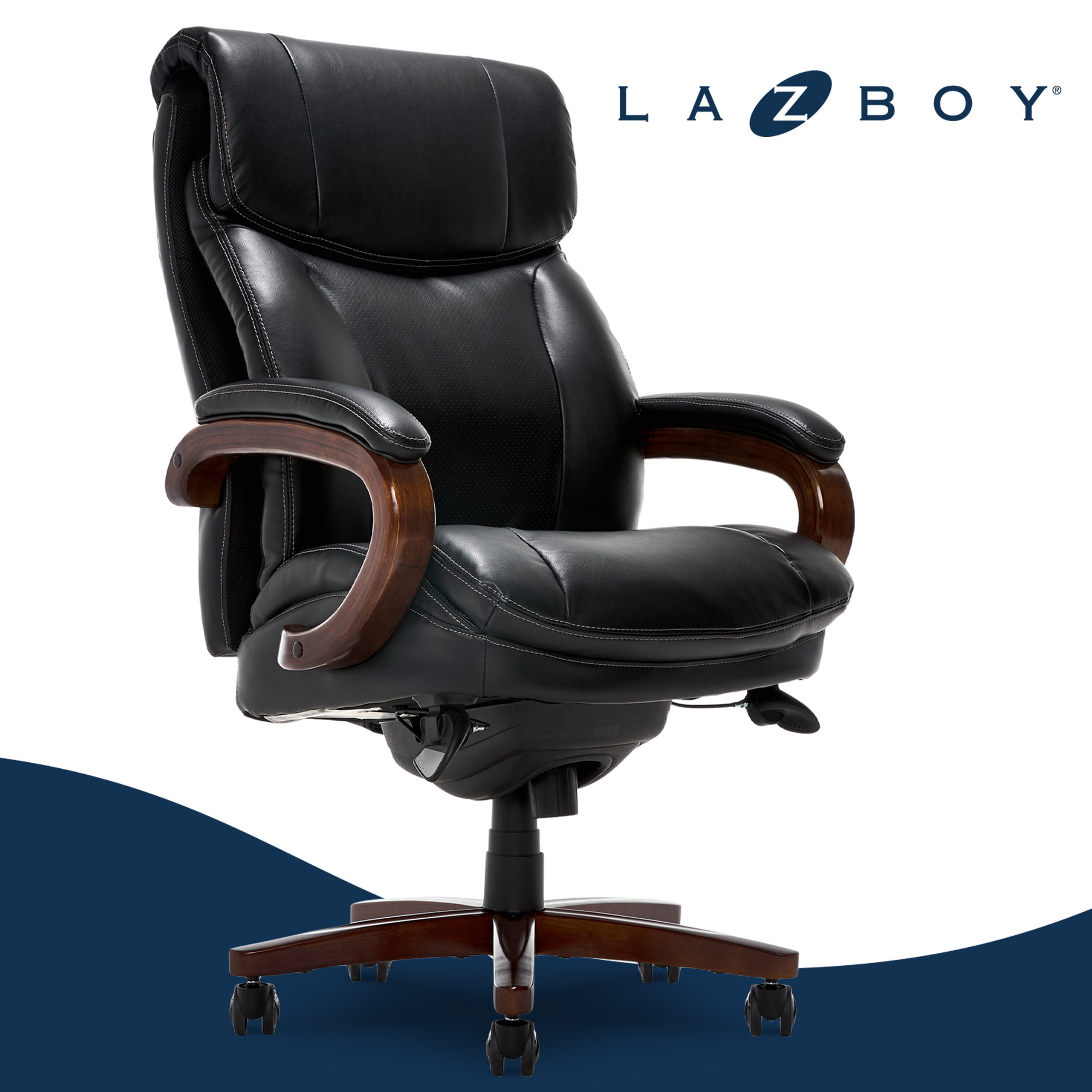 La-Z-Boy Big and Tall Trafford Executive Office Chair with AIR